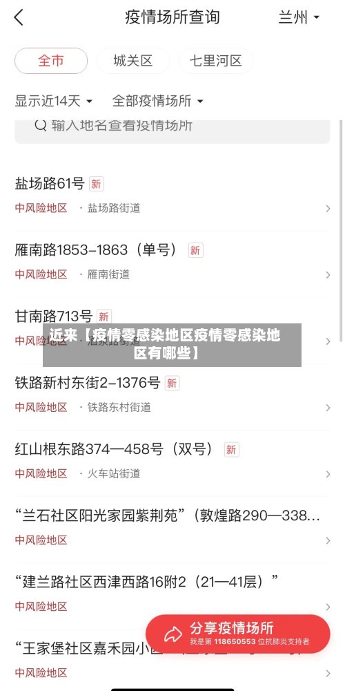 近来【疫情零感染地区疫情零感染地区有哪些】-第2张图片