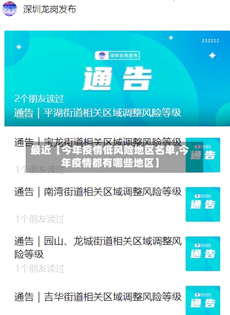最近【今年疫情低风险地区名单,今年疫情都有哪些地区】-第3张图片
