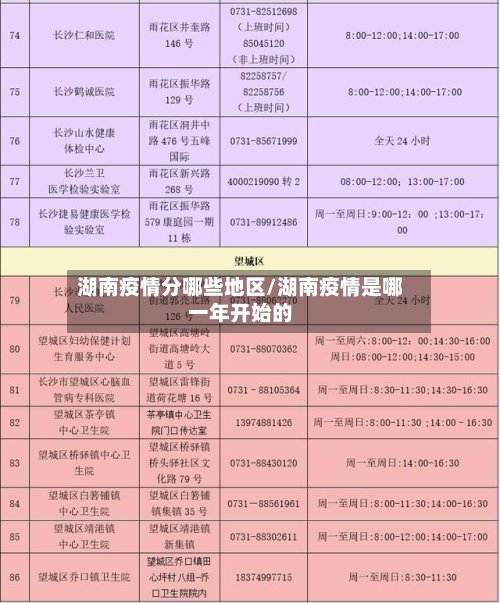 湖南疫情分哪些地区/湖南疫情是哪一年开始的-第2张图片
