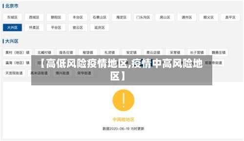 【高低风险疫情地区,疫情中高风险地区】