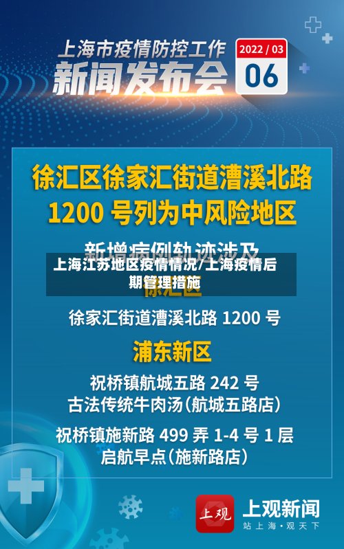 上海江苏地区疫情情况/上海疫情后期管理措施-第2张图片
