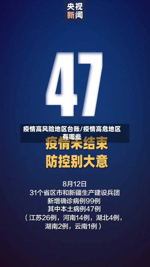疫情高风险地区台账/疫情高危地区有哪些